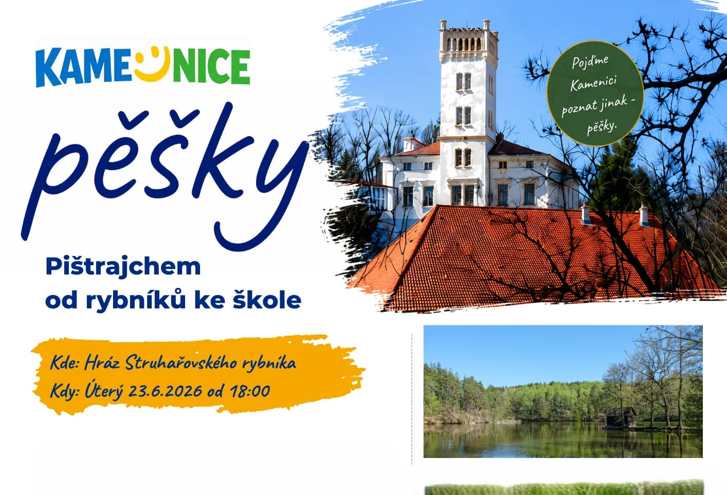 Pištrajchem od rybníků ke škole