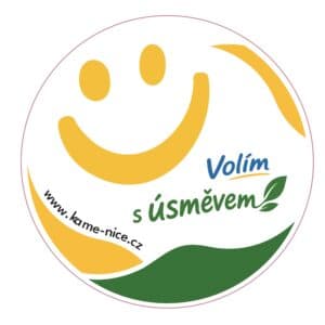 Samolepka Volím s úsměvem